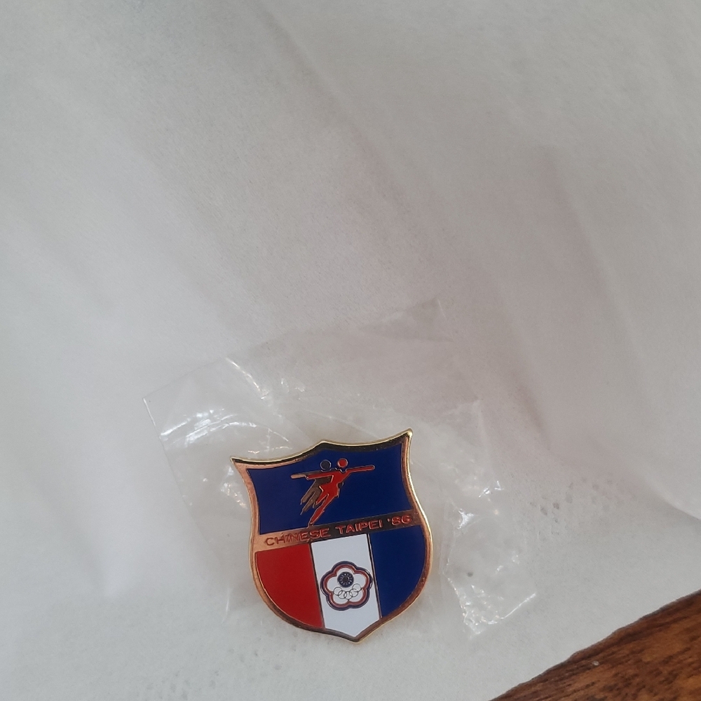 Gold and Blue Enamel Pin